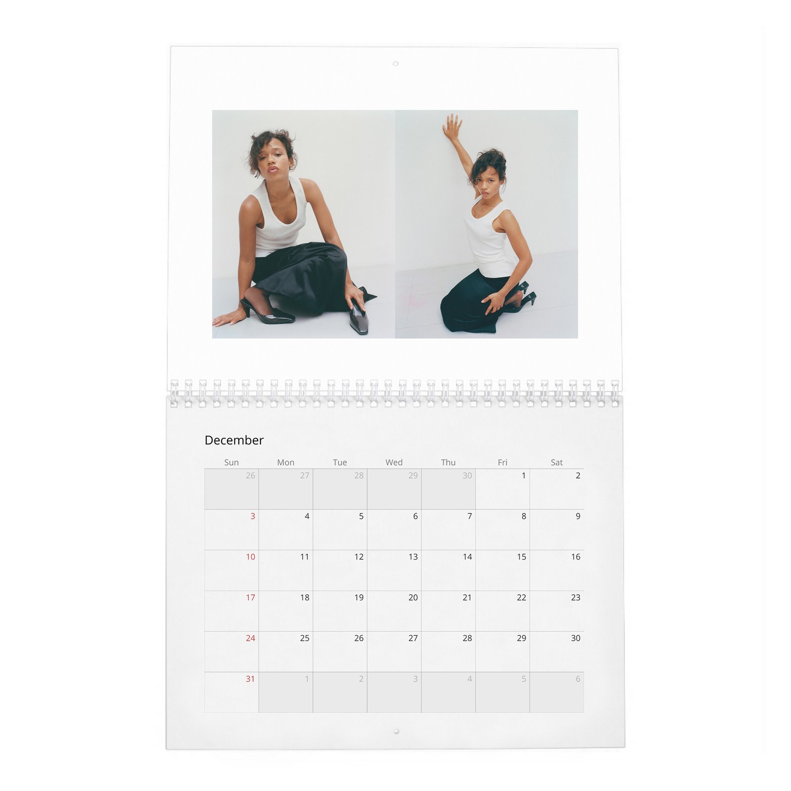 12 Taylor Russell - The Face 2027 Wall Calendar