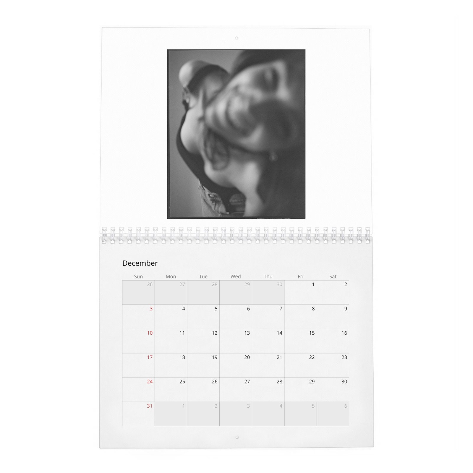 12 Ursula Corbero - Laterals 2027 Wall Calendar