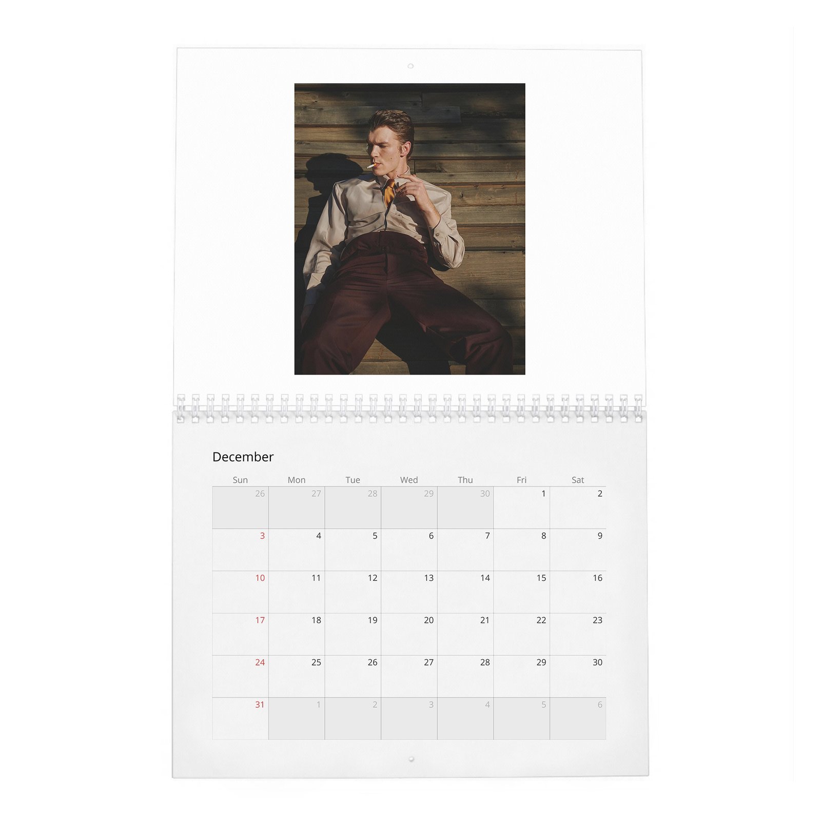 12 Connor Storrie - The Portrait Of A Star 2027 Wall Calendar