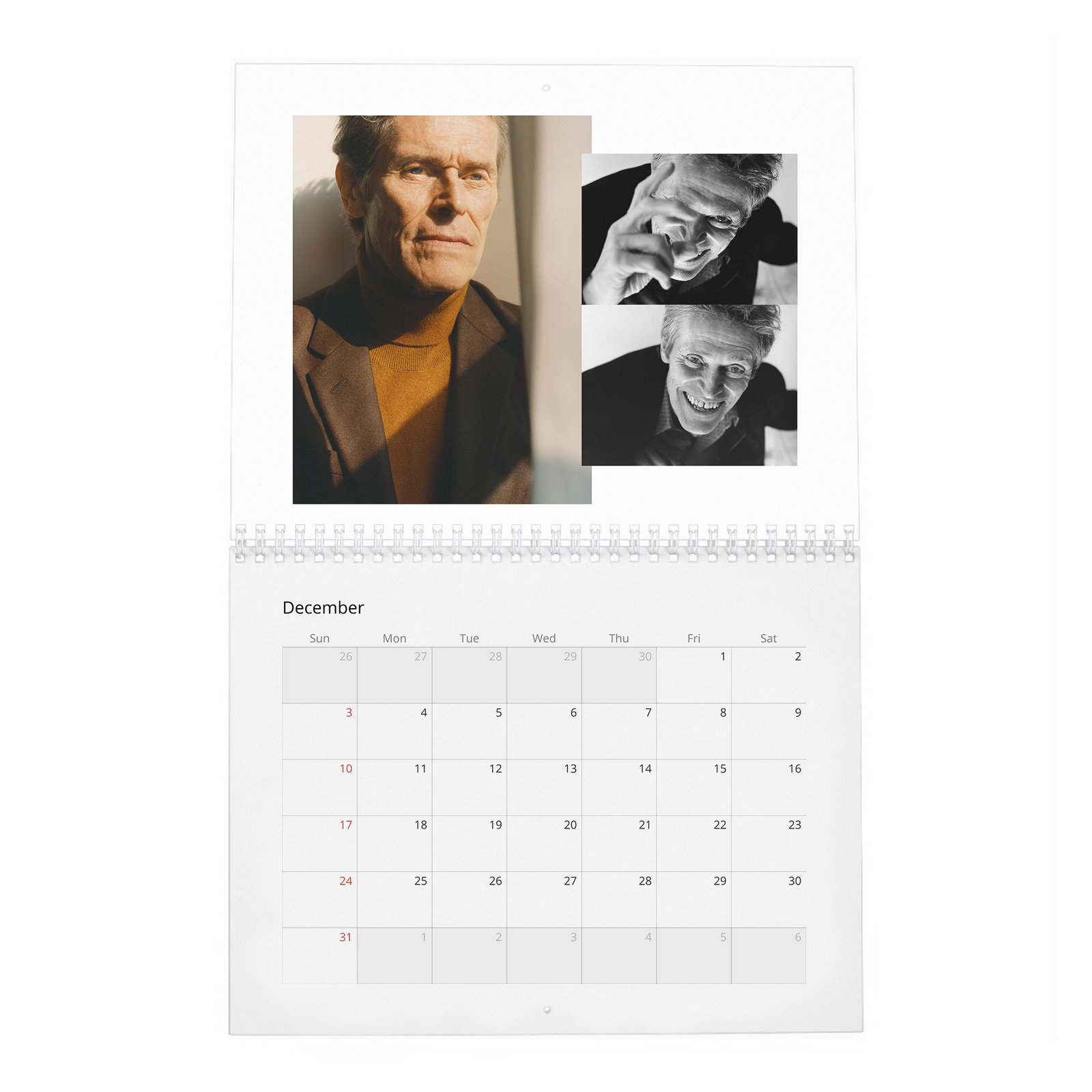 12 Willem Dafoe - Who's Afraid Of Mr Dafoe 2027 Wall Calendar