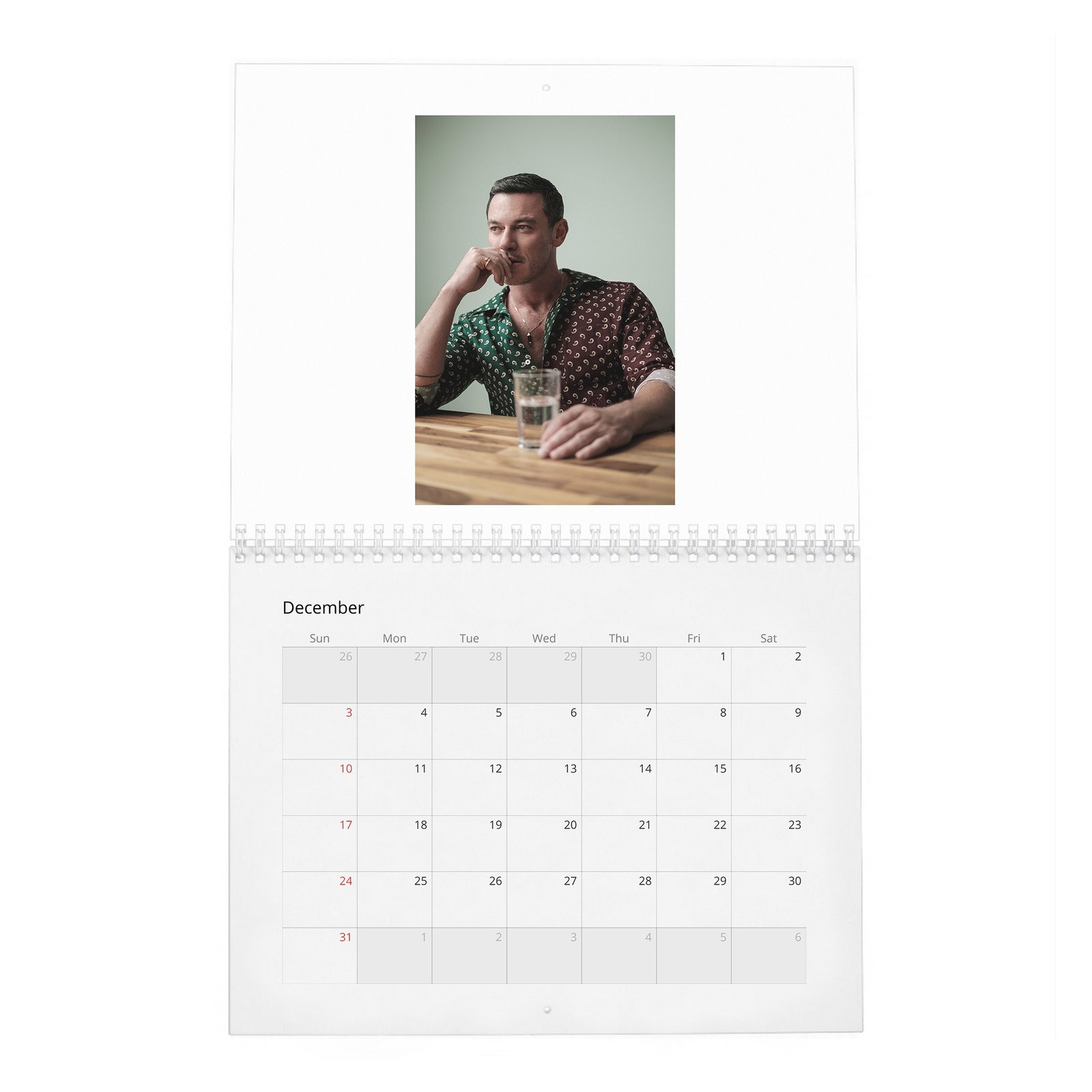 12 Luke Evans - In Conversation 2027 Wall Calendar