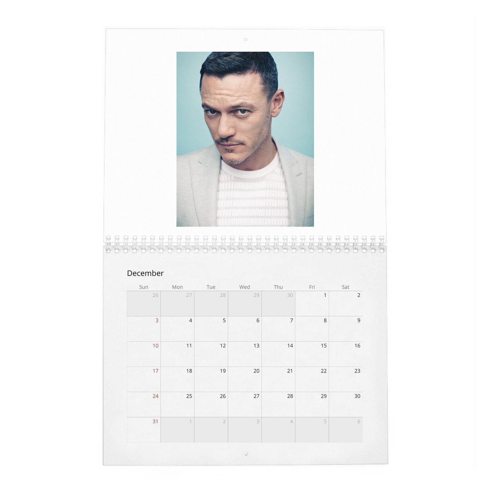 12 Luke Evans - The Go-To Guy 2027 Wall Calendar