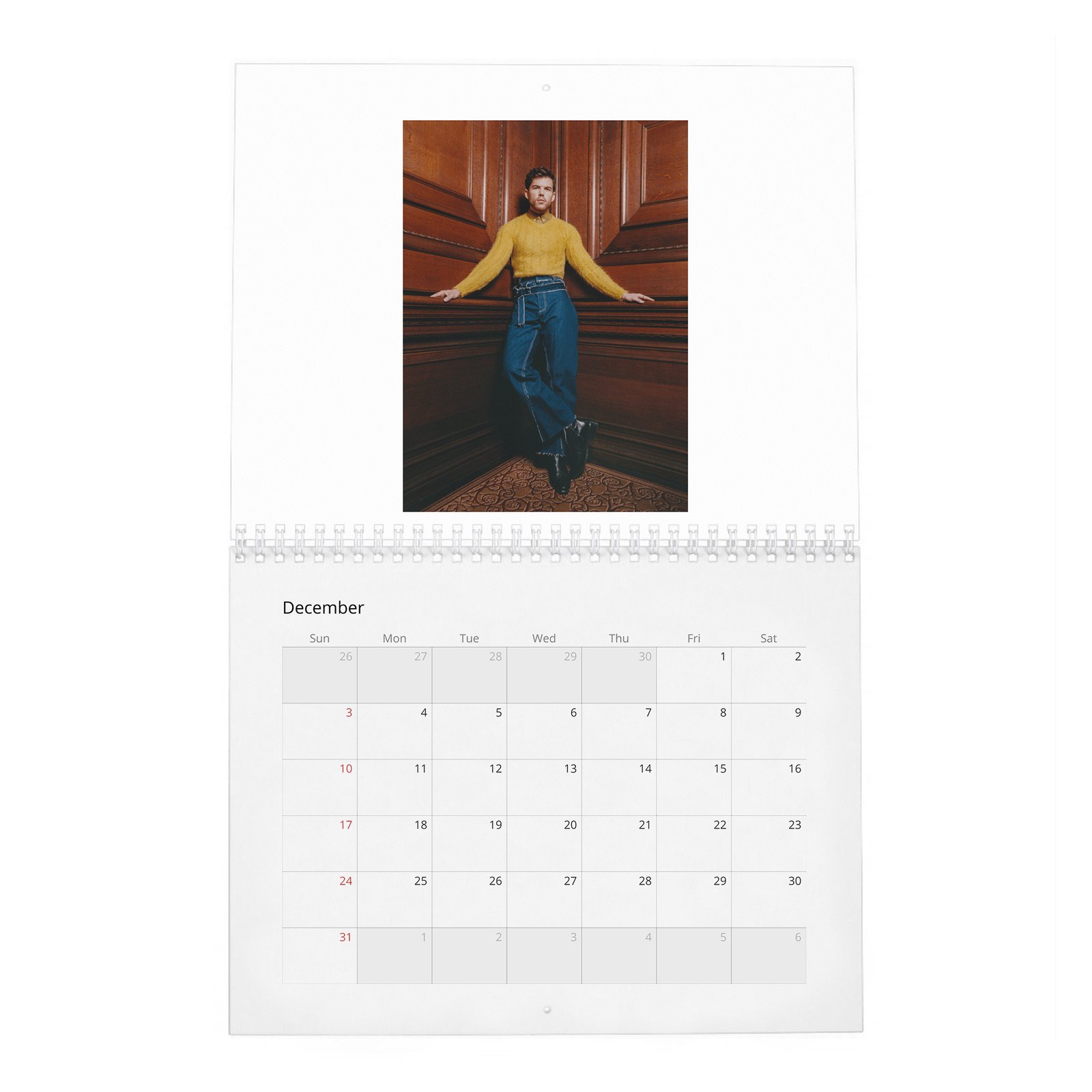 12 Luke Newton - Slow Burn 2027 Wall Calendar