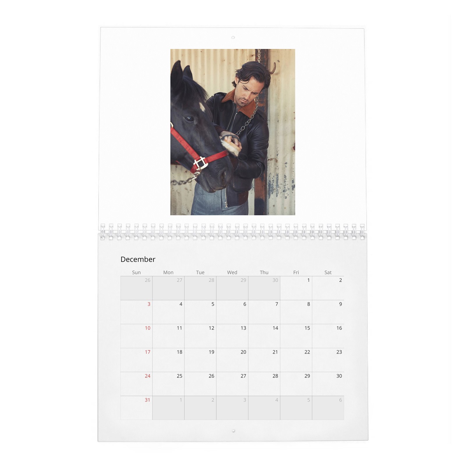 12 Milo Ventimiglia - Emotional Appeal 2027 Wall Calendar