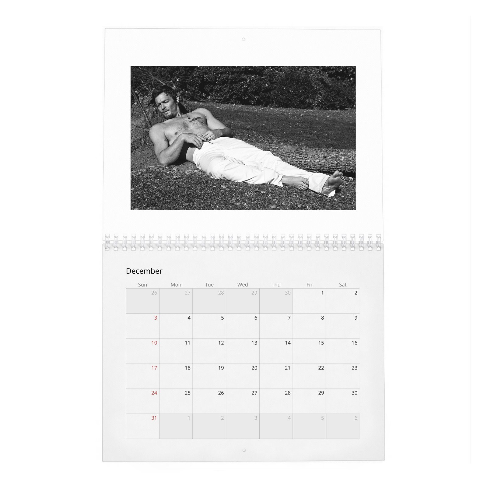 12 Norman Reedus - Flaunt Vol.1 2027 Wall Calendar