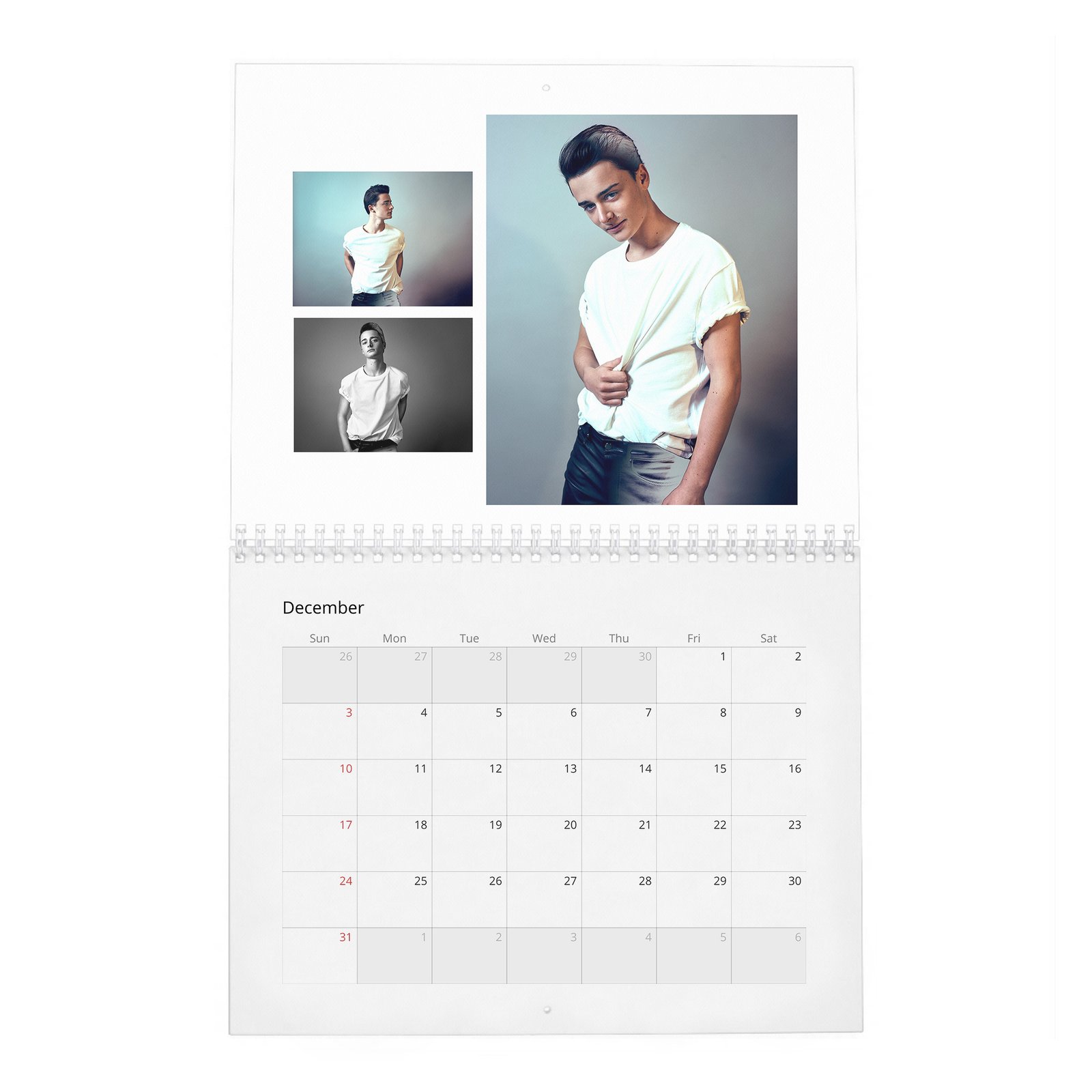 12 Noah Schnapp - Fame Found Him 2027 Wall Calendar