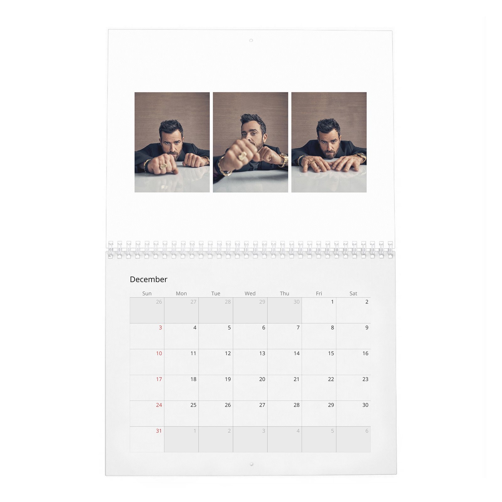 12 Justin Theroux - The Enviable Life 2027 Wall Calendar