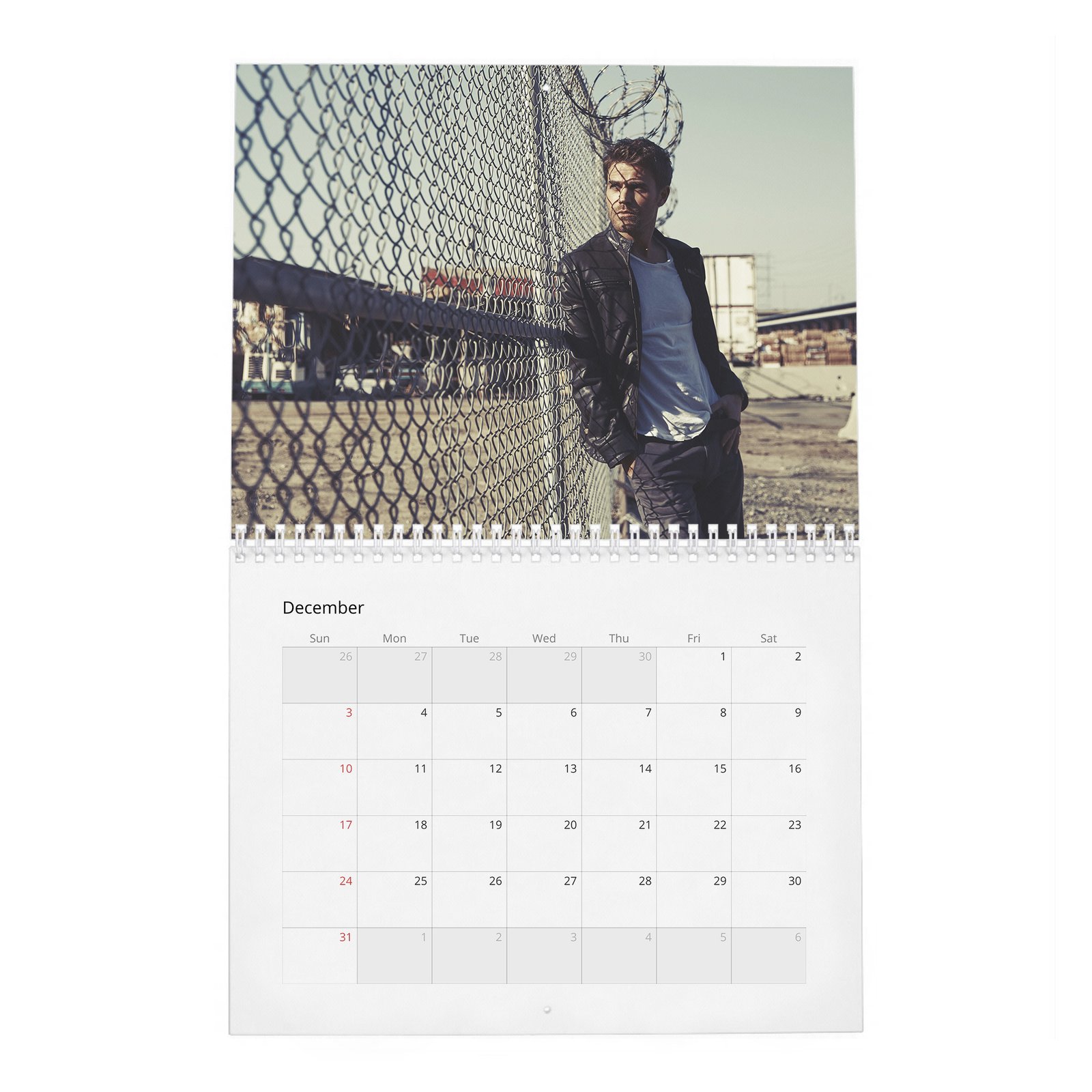 12 Paul Wesley - Handsome Devil 2027 Wall Calendar