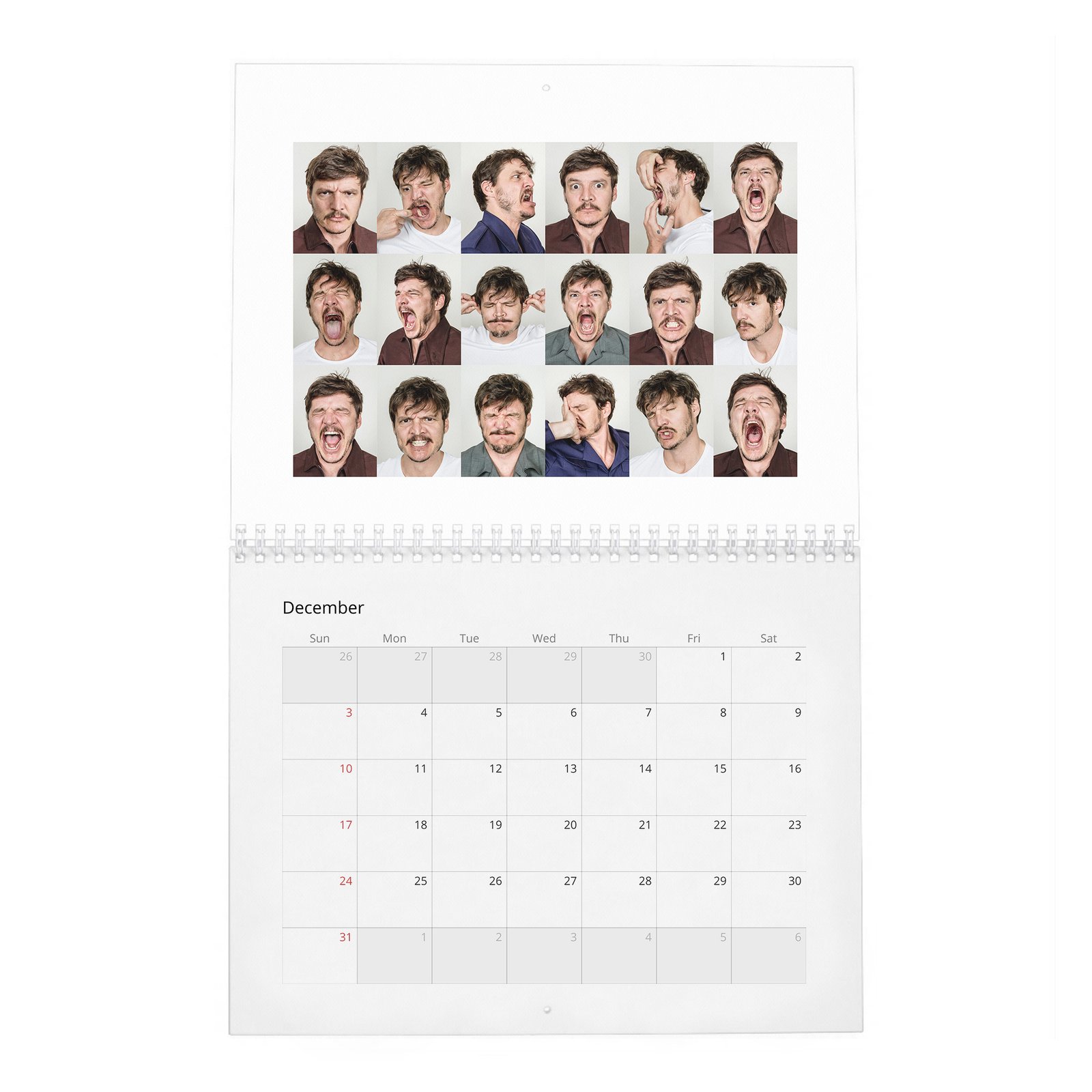 Pedro Pascal - Bad Hombre 2027 Wall Calendar