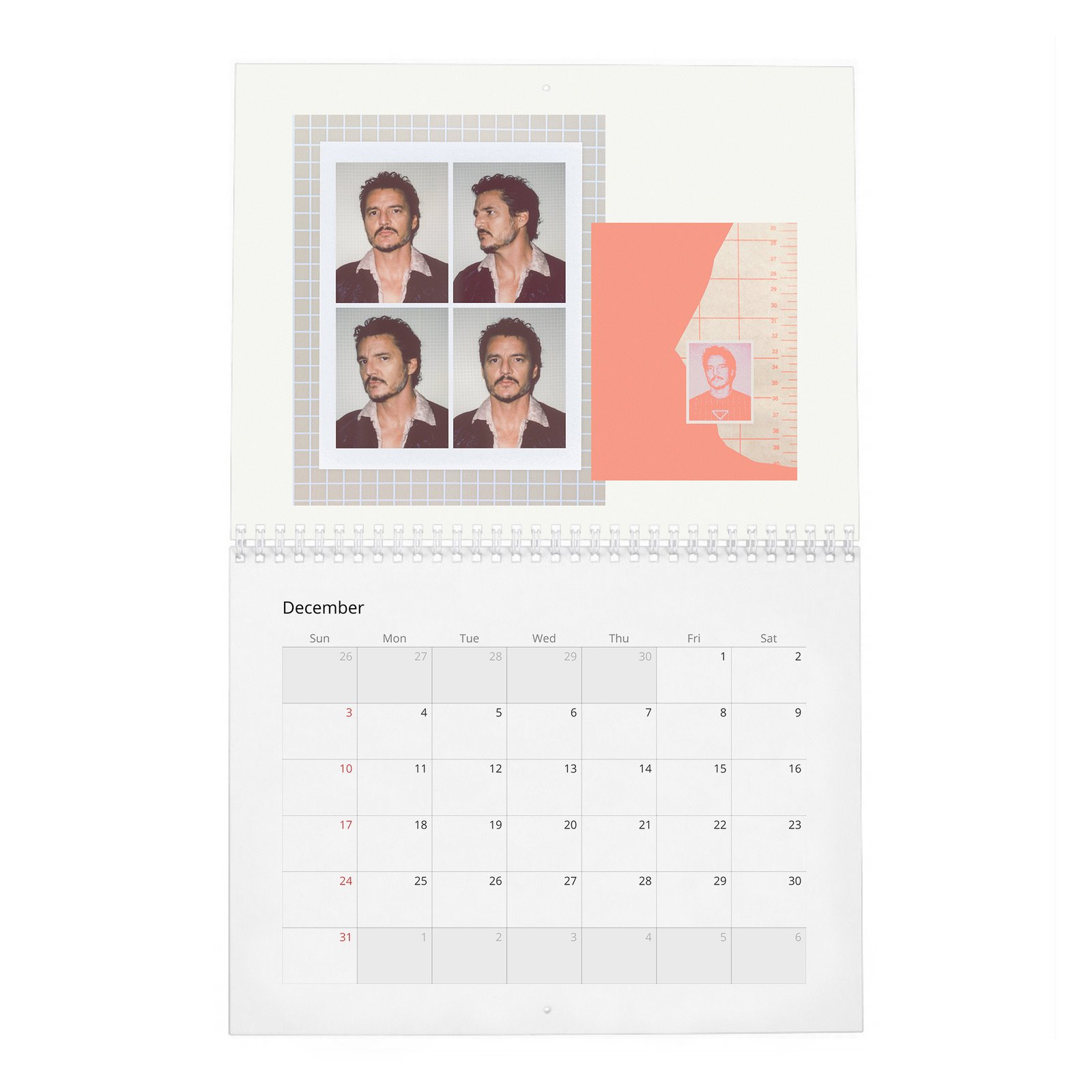 12 Pedro Pascal - Flaunt 2027 Wall Calendar