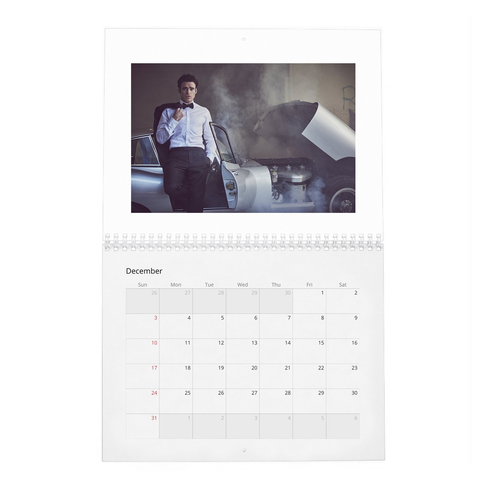 12 Richard Madden - Off-Duty With 2027 Wall Calendar