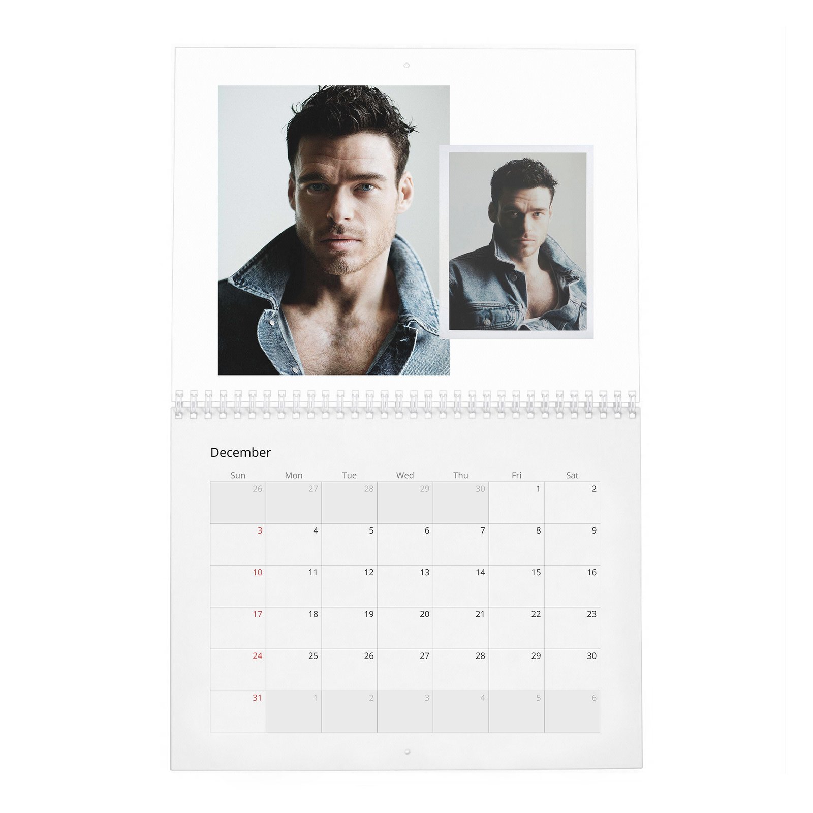12 Richard Madden - Wonderland 2027 Wall Calendar