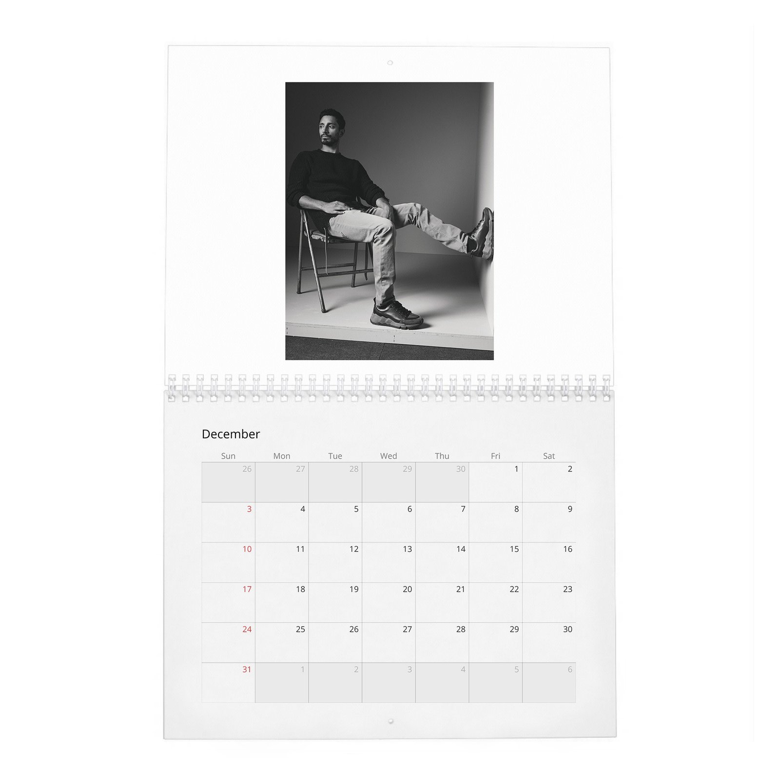 12 Riz Ahmed - Identity And Diversity 2027 Wall Calendar