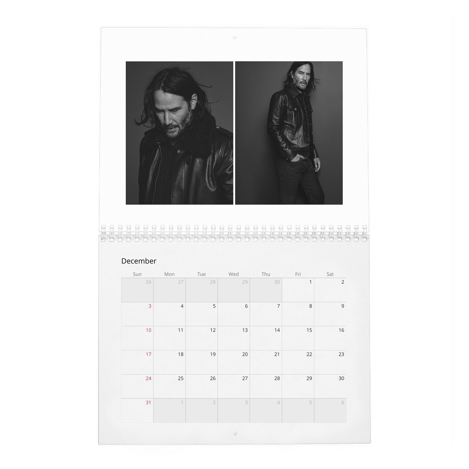 12 Keanu Reeves - The Legend Of 2027 Wall Calendar