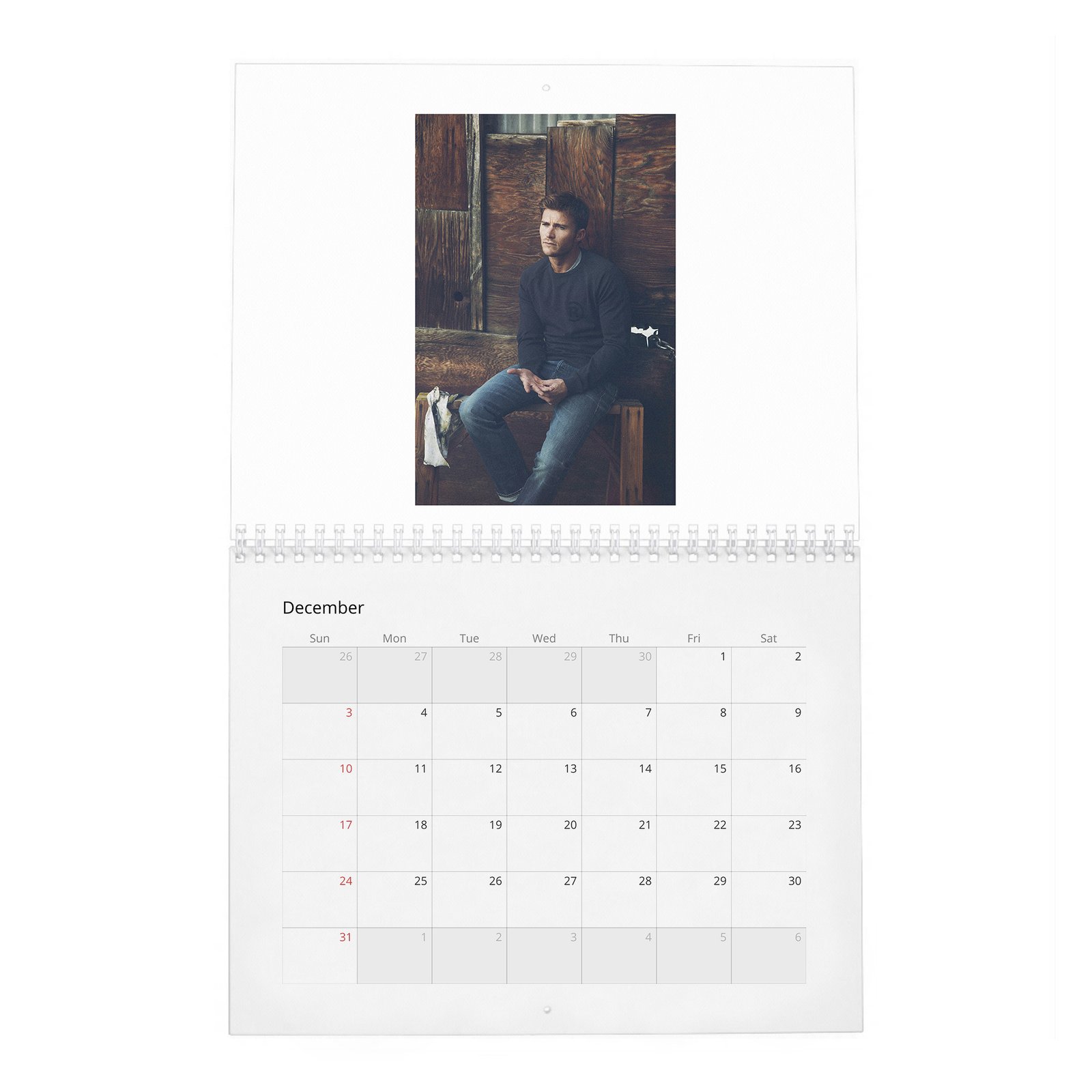 Scott Eastwood - Nylon 2027 Wall Calendar